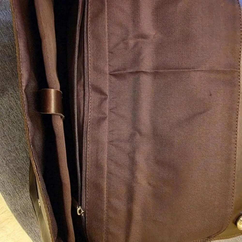 Handcrafted Full Grain Leather Briefcase for Men, Fits 15.6